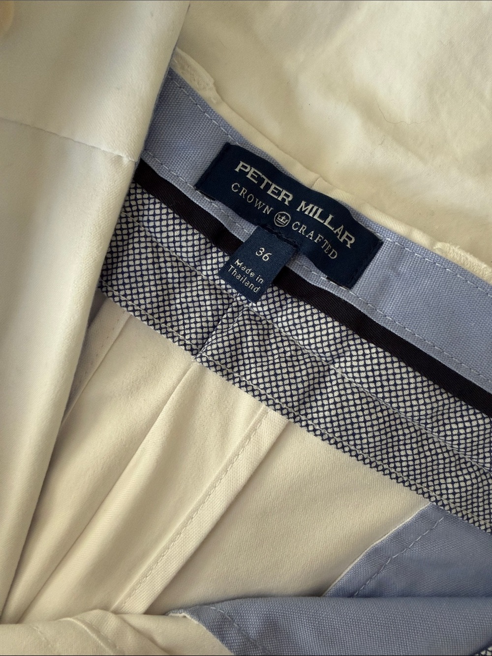Peter Millar Light White Shorts